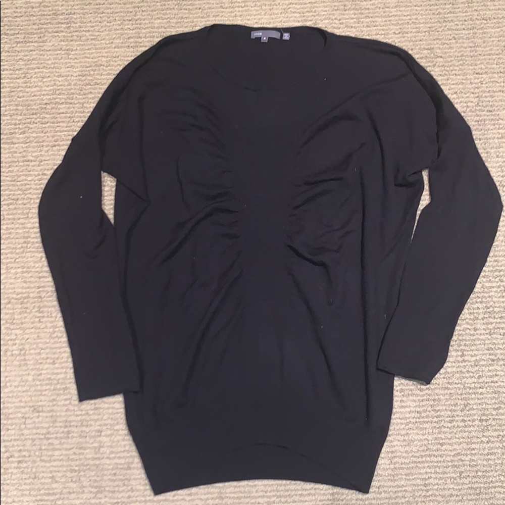 VINCE blk wool/cashmere blend sweater